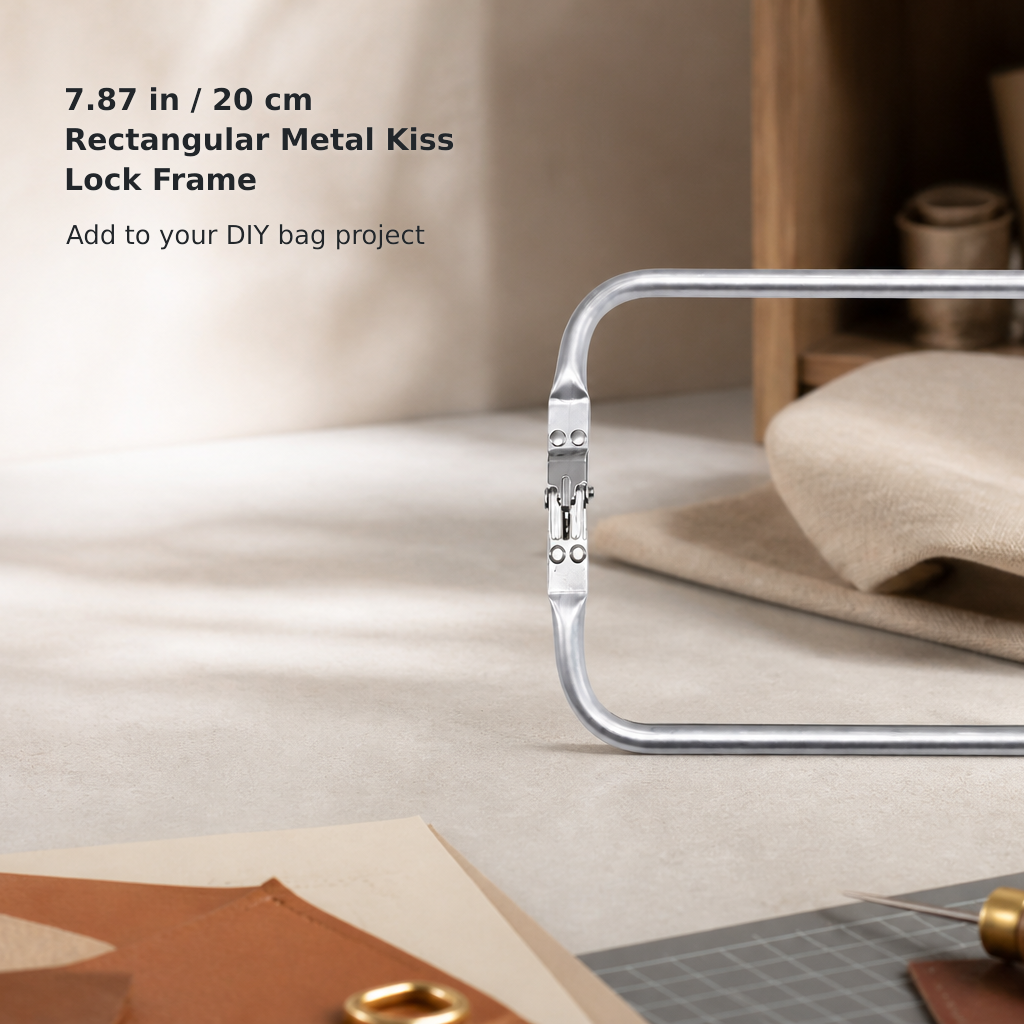 7.87-Inch Metal Kiss-Lock Purse Frame